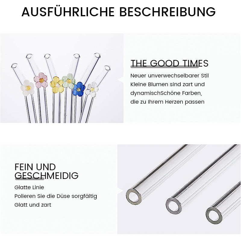 Avelena | Strohhalme aus farbigem Glas