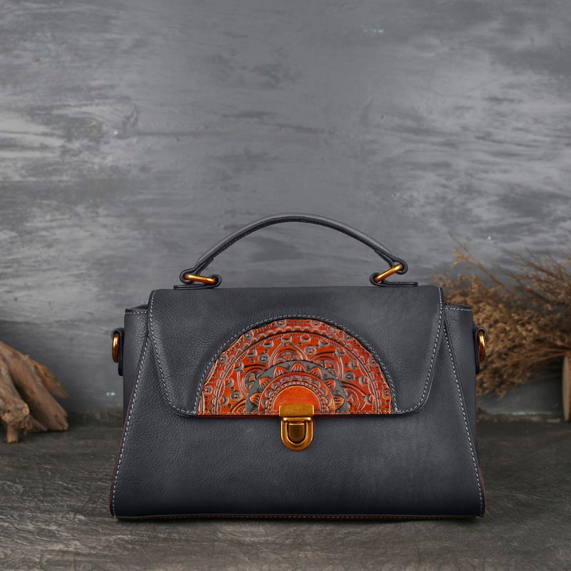 Avelena | Vintage geprägte Handtasche
