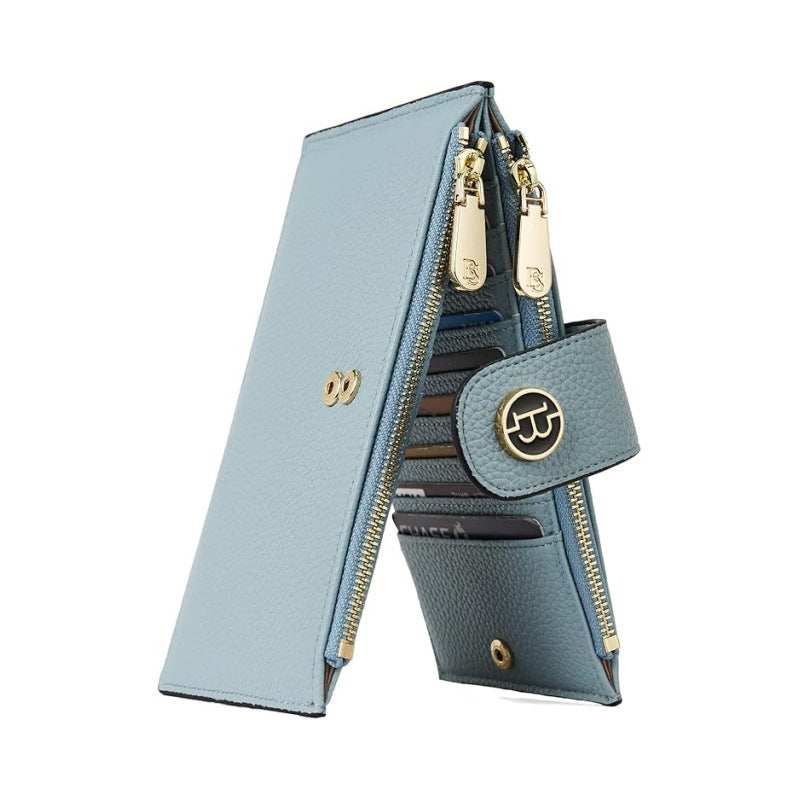 Avelena | Trendige Clutch mit Reißverschlusstaschen und Kartenfächern