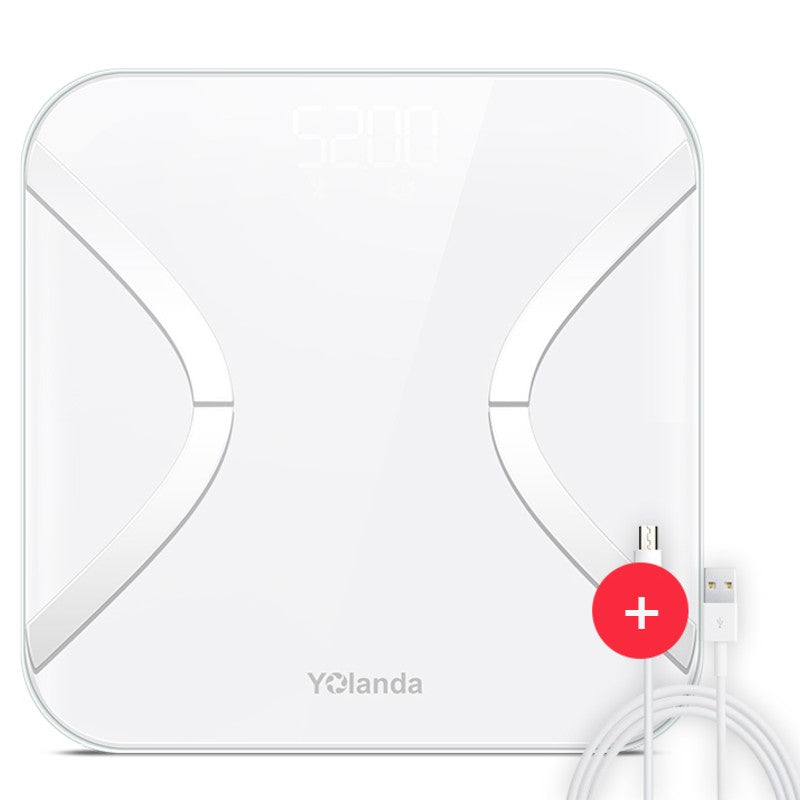 Avelena | Wiederaufladbare Smart Bluetooth Digitale Körperfettwaage, mit Multi-Index-Test, Hochpräzisionssensor und Mehrbenutzermodus
