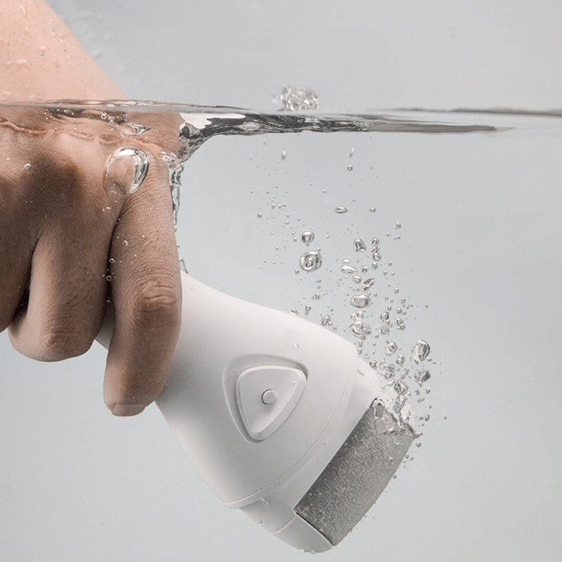 Avelena | Wiederaufladbare wasserdichte elektrische Fußfeile, mit 2 Geschwindigkeiten, LED-Licht & Ersatzrollen