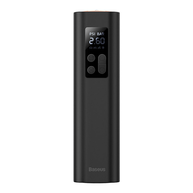 Avelena | Tragbarer elektrischer Auto-Luftkompressor, Aufblaspumpe mit digitalem LCD-Druckmessgerät und Taschenlampe, für Auto, Fahrrad, Motorrad, Bälle