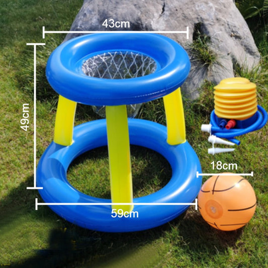 Avelena | Aufblasbares Pool Float Set, einschließlich Bälle, Tor oder Netz und Pumpe, für Sommerparty & Spaß im Wasser, für Kinder und Erwachsene