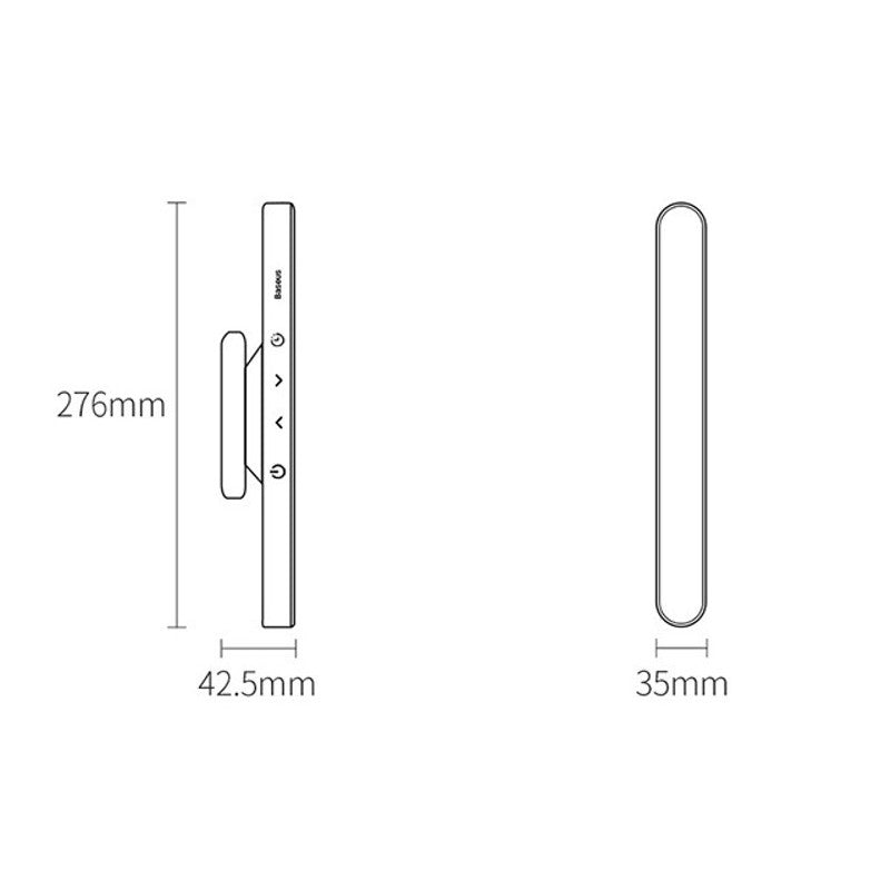 Avelena | Wiederaufladbare magnetische LED Schreibtischlampe mit stufenloser Dimmfunktion, für das Studium, Schrank, Nachttisch