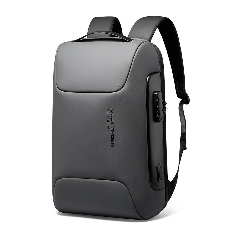Avelena | Stylischer Rucksack mit großem Fassungsvermögen, mit Kombination Schloss, wasserdichtem Stoff, USB-Anschluss und Diebstahlschutzfächern, für Schule, Pendeln oder Reisen
