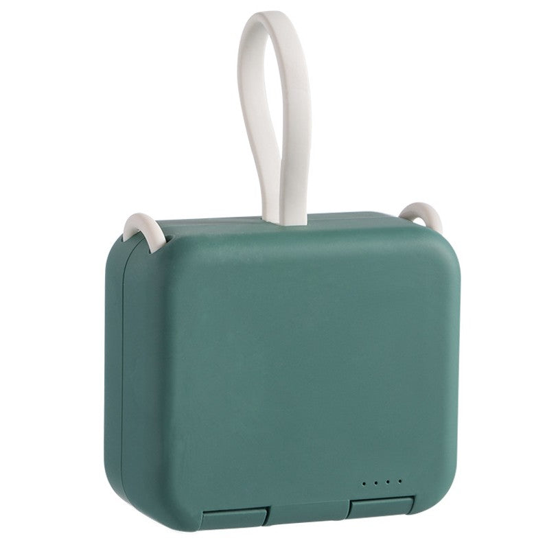 Avelena | 4000mAh tragbare Rückclip-Powerbank, mit Telefonhalter, faltbarem Design & Ladekabel, für gängige Handytypen