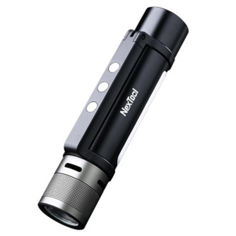 Avelena | 6-in-1 zoombare wiederaufladbare Taschenlampe, mit Alarmmodus, dualer Lichtquelle, 360¬∞ drehbarem Griff & Powerbank, für Camping, Reisen & mehr
