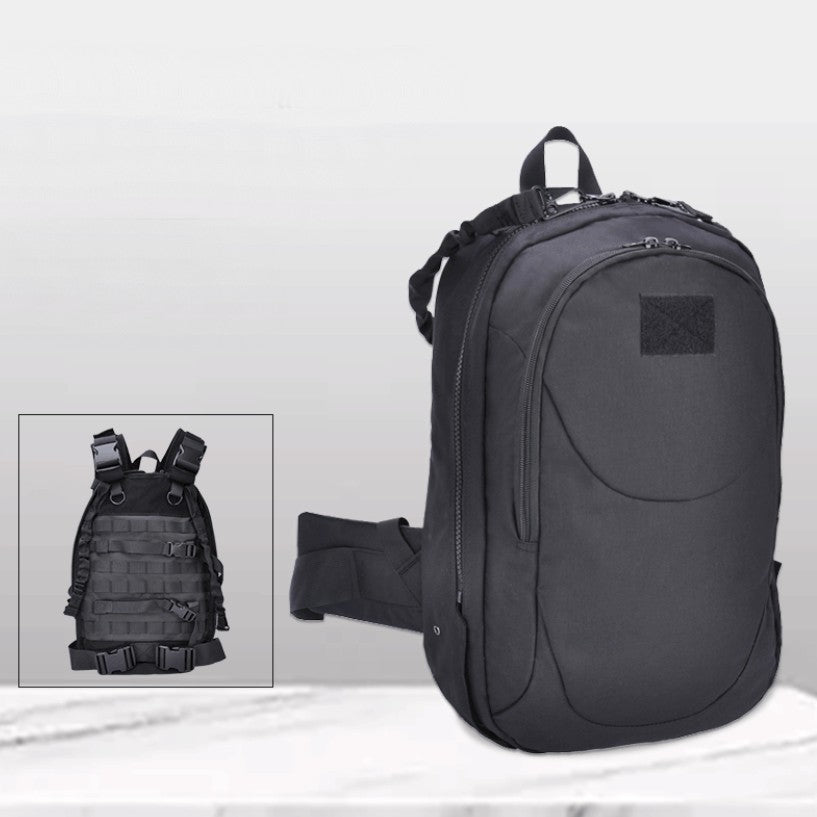 Avelena | Taktische transformierbare Weste-Rucksack, aus strapazierfähigem und wasserdichtem Material, mit verstellbaren Riemen und Montagesystem, für den Außenbereich, Wandern, Reisen und mehr
