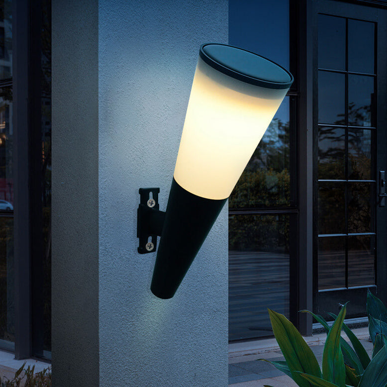 Avelena | Truro Solar Wandlampe Anthrazit - Energiesparende Solar-Außenwandbeleuchtung