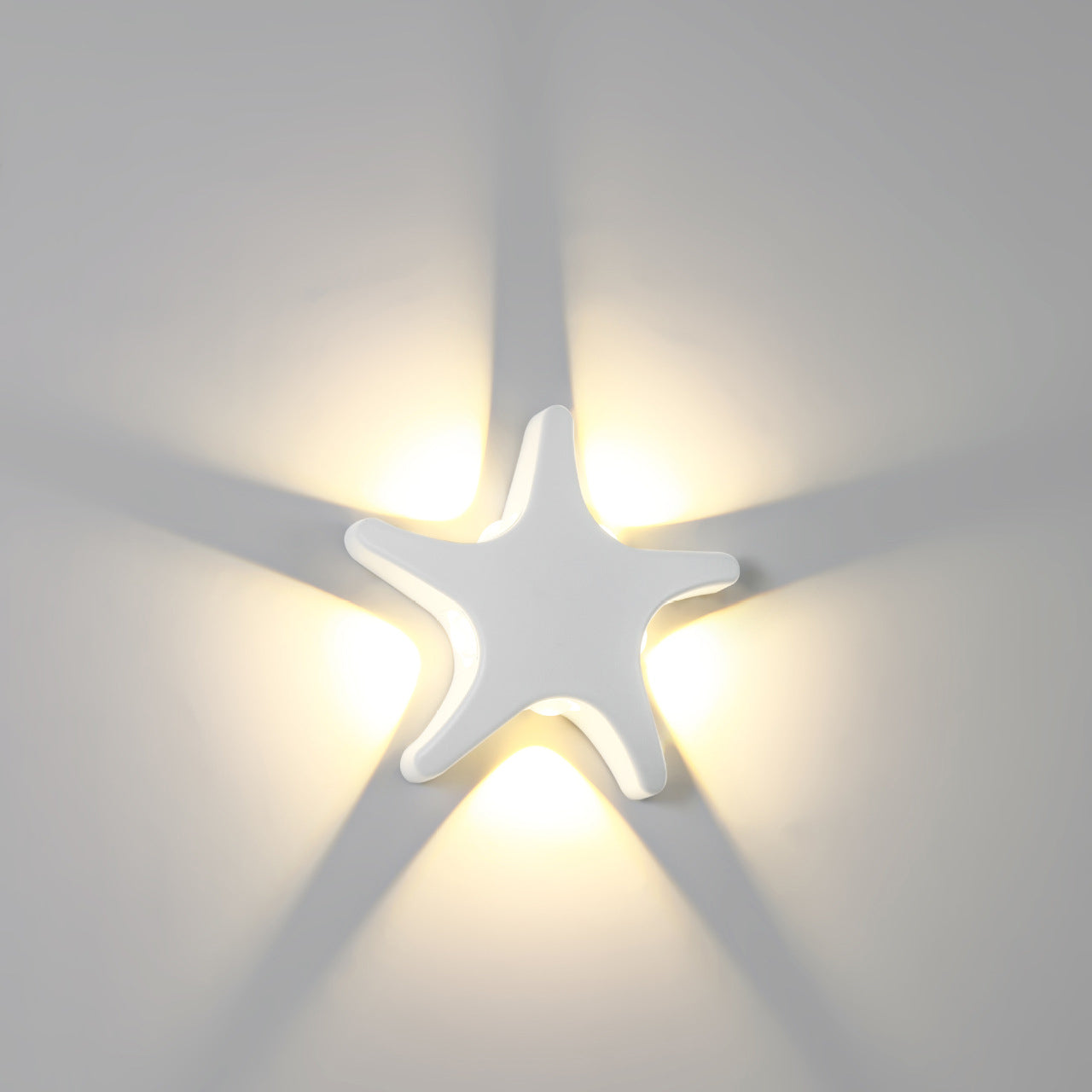 Avelena | Zeitgenössische Einfachheit Aluminium Seestern Design LED wasserdichte Wandlaterne Lampe für Außenterrasse