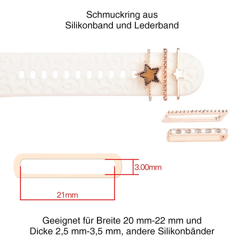 Avelena | Apple Watch Band mit Metallbesatz