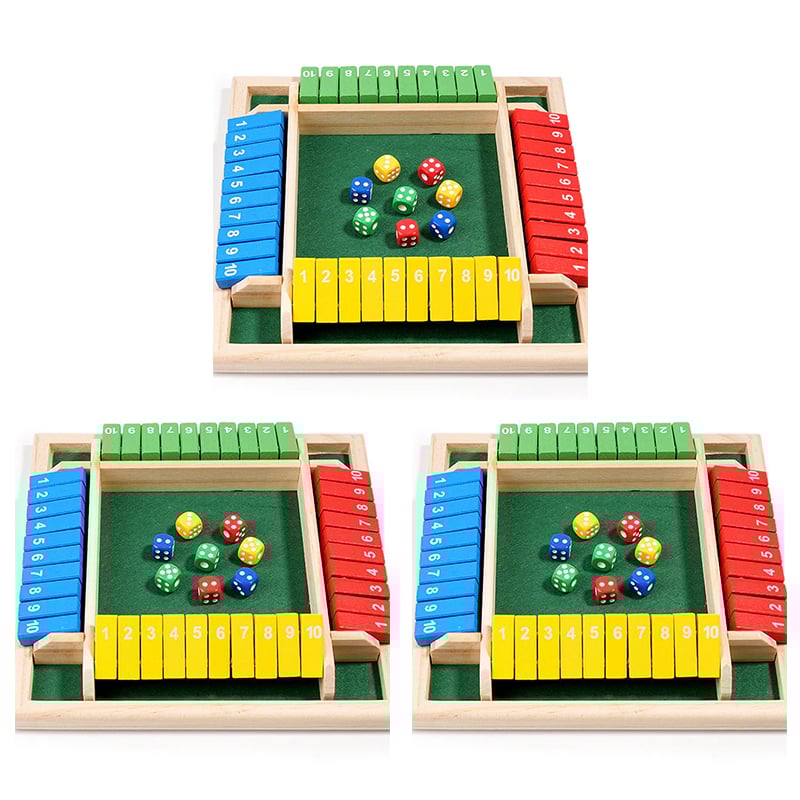 Avelena | Shut The Box Spiel - Spaß Tisch Mathematikspiel für Erwachsene & Kinder