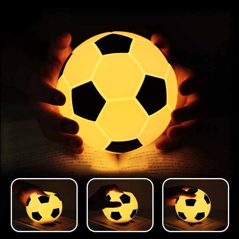 Avelena | Kreative Fußball Silikon LED Nachtlicht USB Lade Tischlampe