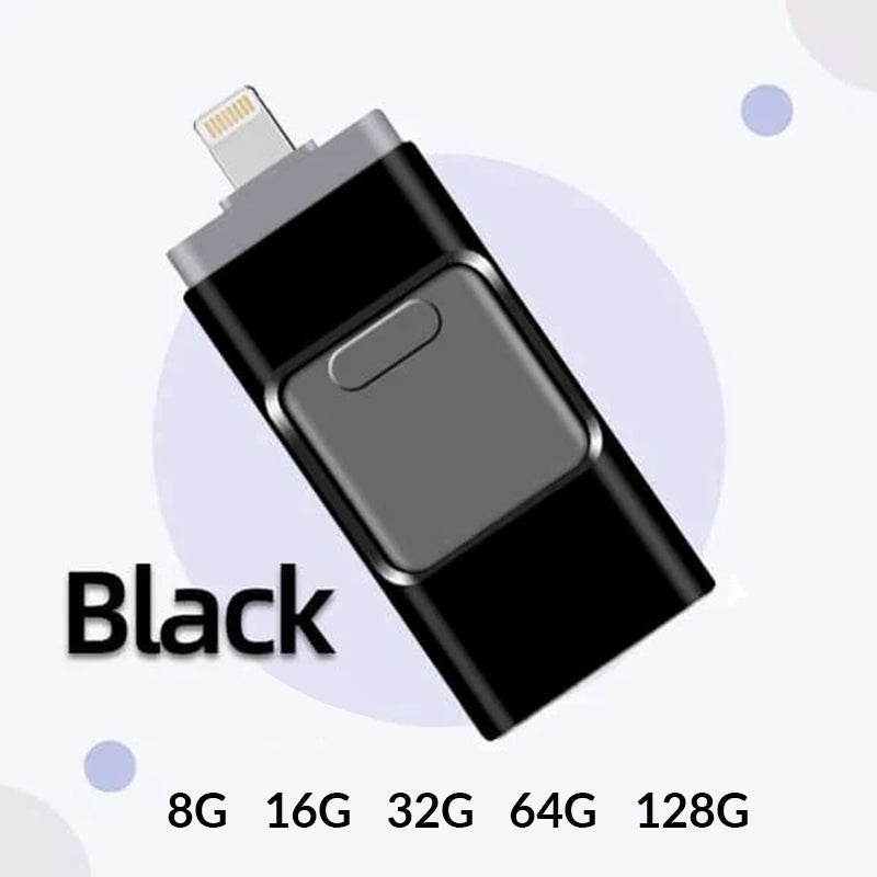 Avelena | 4 In 1 Hochgeschwindigkeits-USB-Flash-Laufwerk für mehrere Geräte
