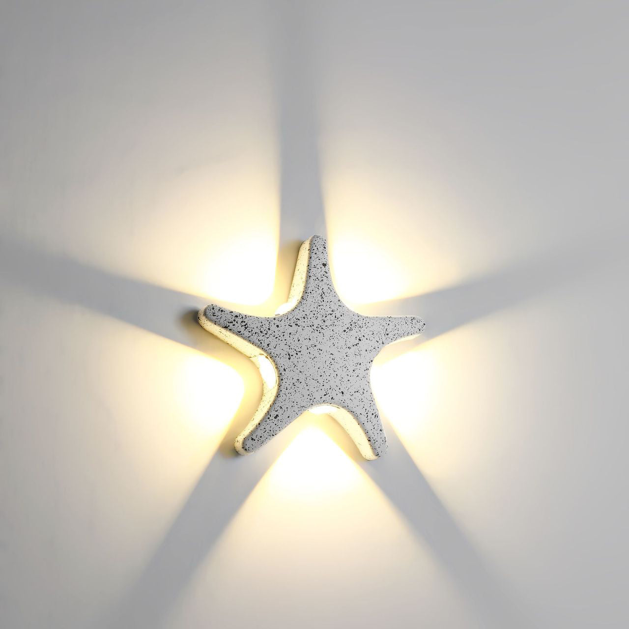 Avelena | Zeitgenössische Einfachheit Aluminium Seestern Design LED wasserdichte Wandlaterne Lampe für Außenterrasse
