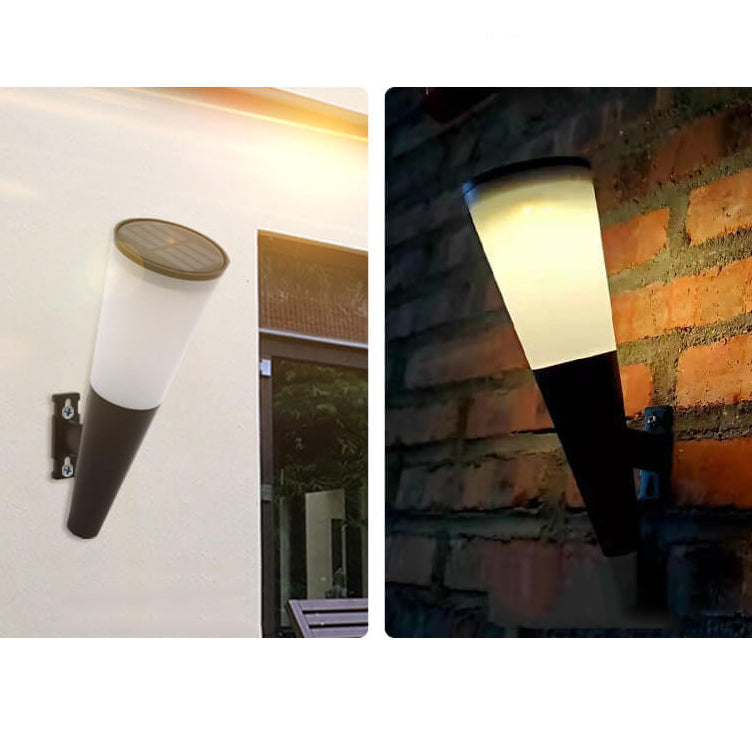 Avelena | Truro Solar Wandlampe Anthrazit - Energiesparende Solar-Außenwandbeleuchtung