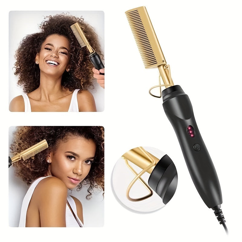 Avelena | WaveLine | Schnell erhitzender Glatt- und Lockenkamm für alle Haartypen