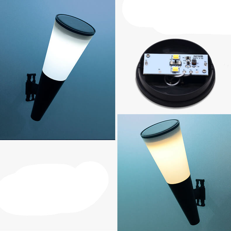Avelena | Truro Solar Wandlampe Anthrazit - Energiesparende Solar-Außenwandbeleuchtung