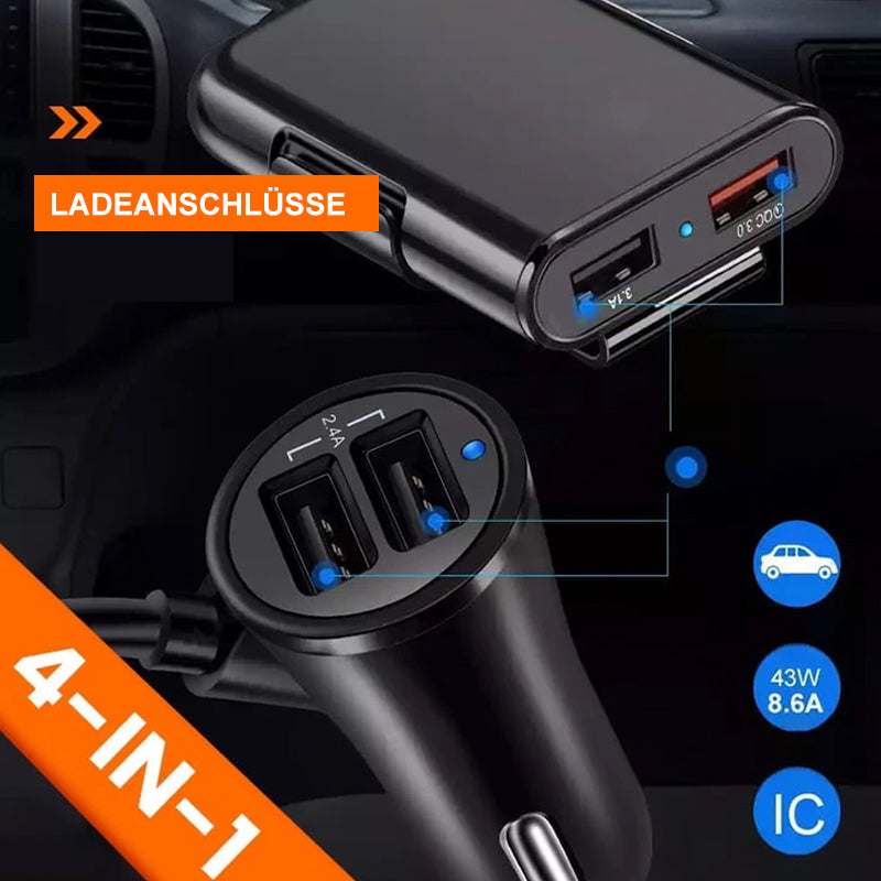Avelena | 4 in 1 Auto-Rücksitzladegerät