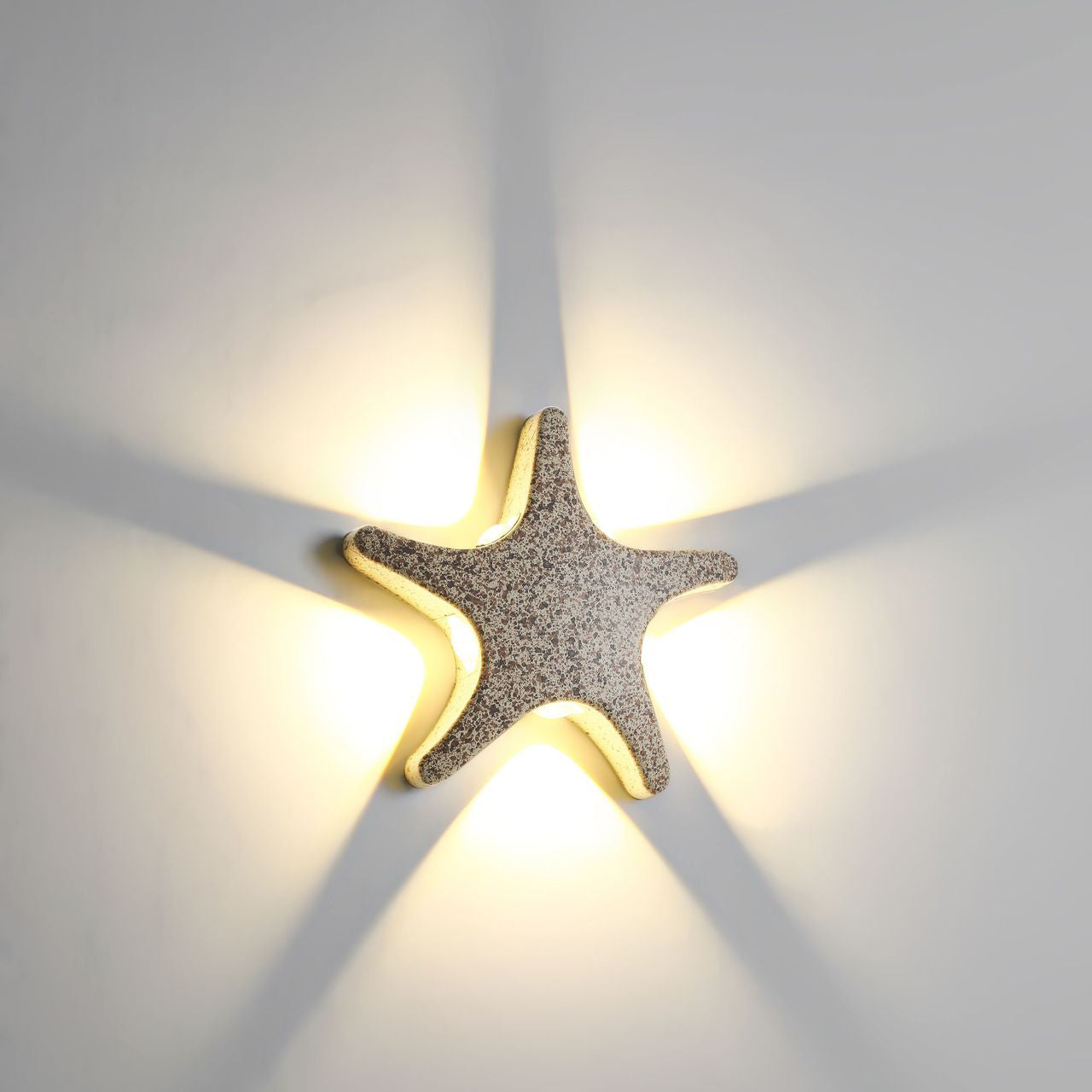 Avelena | Zeitgenössische Einfachheit Aluminium Seestern Design LED wasserdichte Wandlaterne Lampe für Außenterrasse