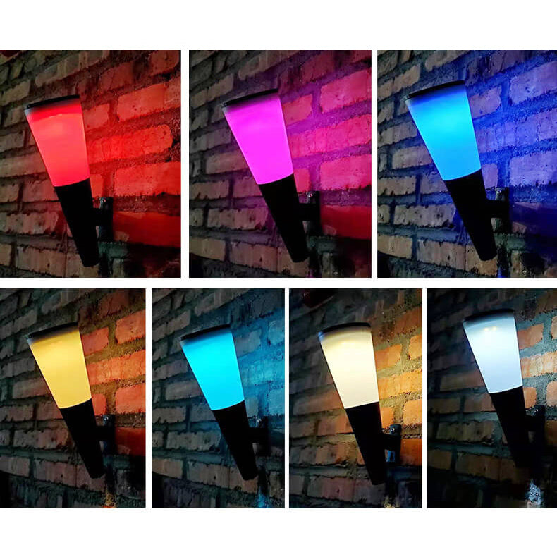 Avelena | Truro Solar Wandlampe Anthrazit - Energiesparende Solar-Außenwandbeleuchtung