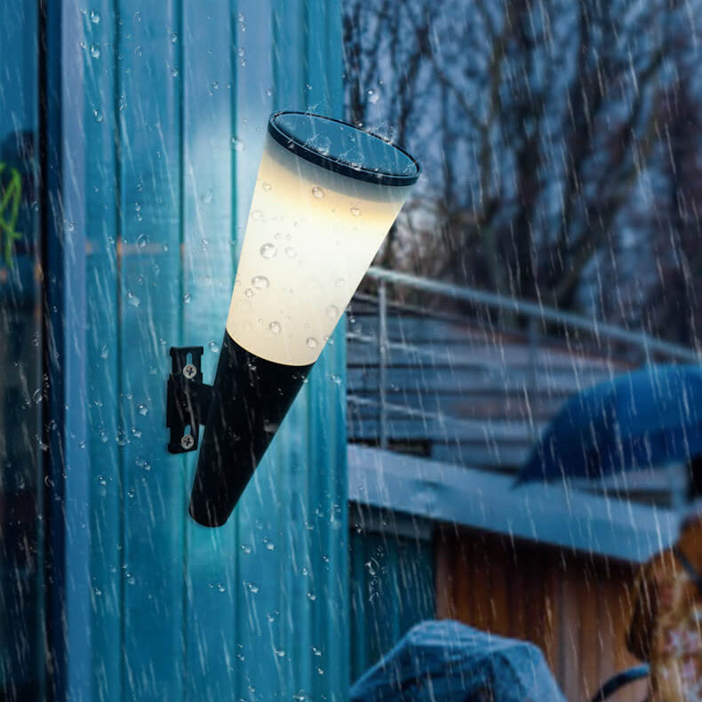Avelena | Truro Solar Wandlampe Anthrazit - Energiesparende Solar-Außenwandbeleuchtung