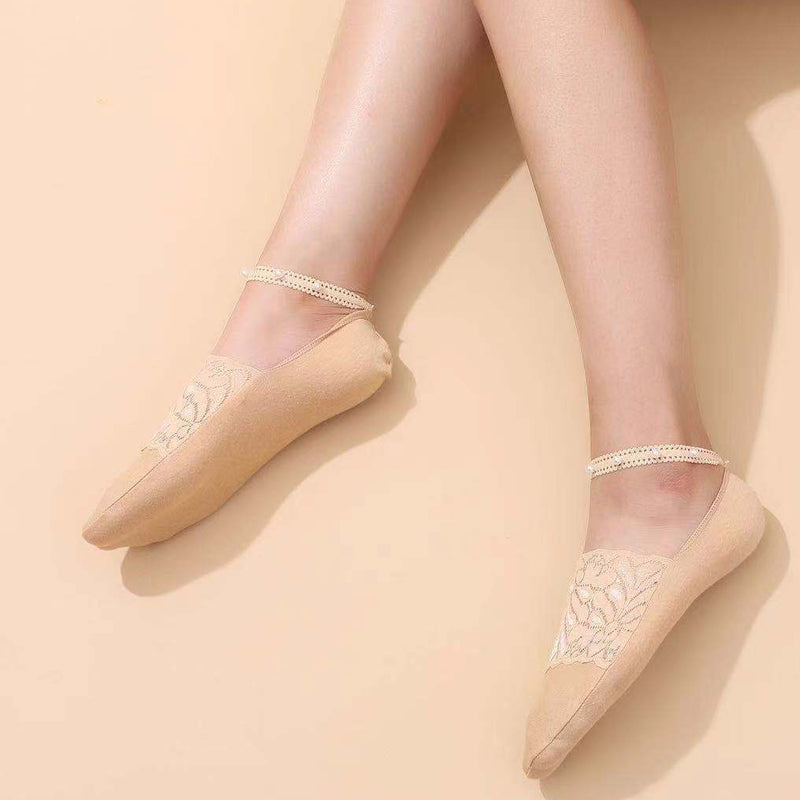 Avelena | Perlen Spitze Socken