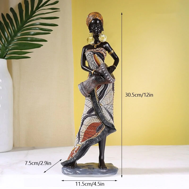 Avelena | Afrikanische weibliche Musiker-Skulptur