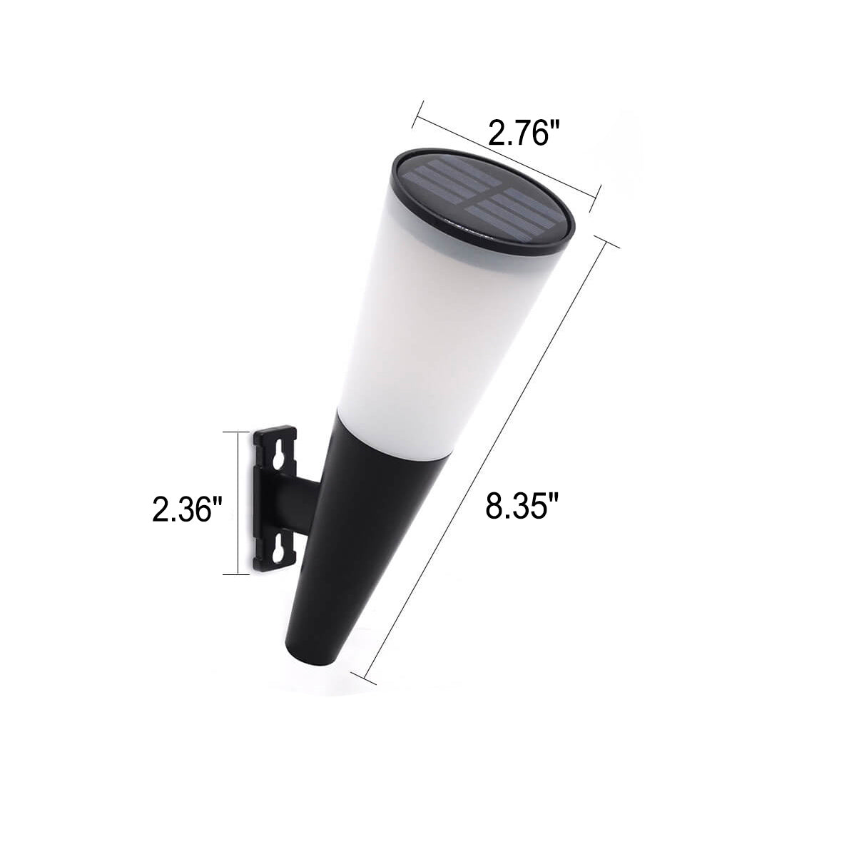 Avelena | Truro Solar Wandlampe Anthrazit - Energiesparende Solar-Außenwandbeleuchtung