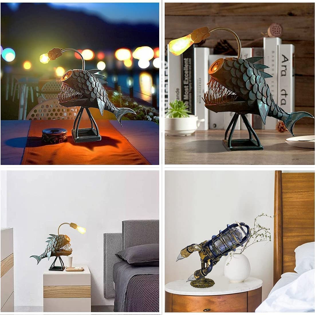 Avelena | Steampunk Anglerfischlampe