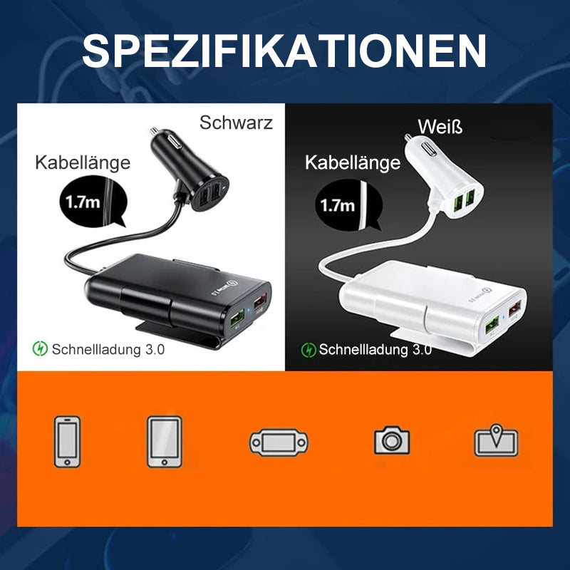 Avelena | 4 in 1 Auto-Rücksitzladegerät