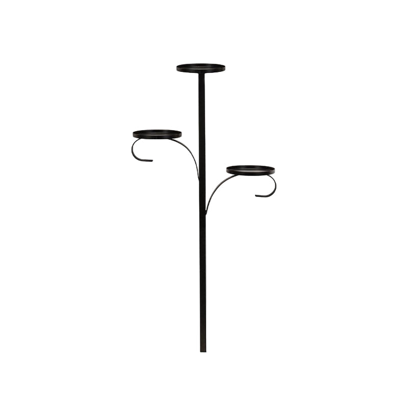 Avelena | Weihnachtsbaum Topper Regal | 3-stufig | Schwarz | Metall