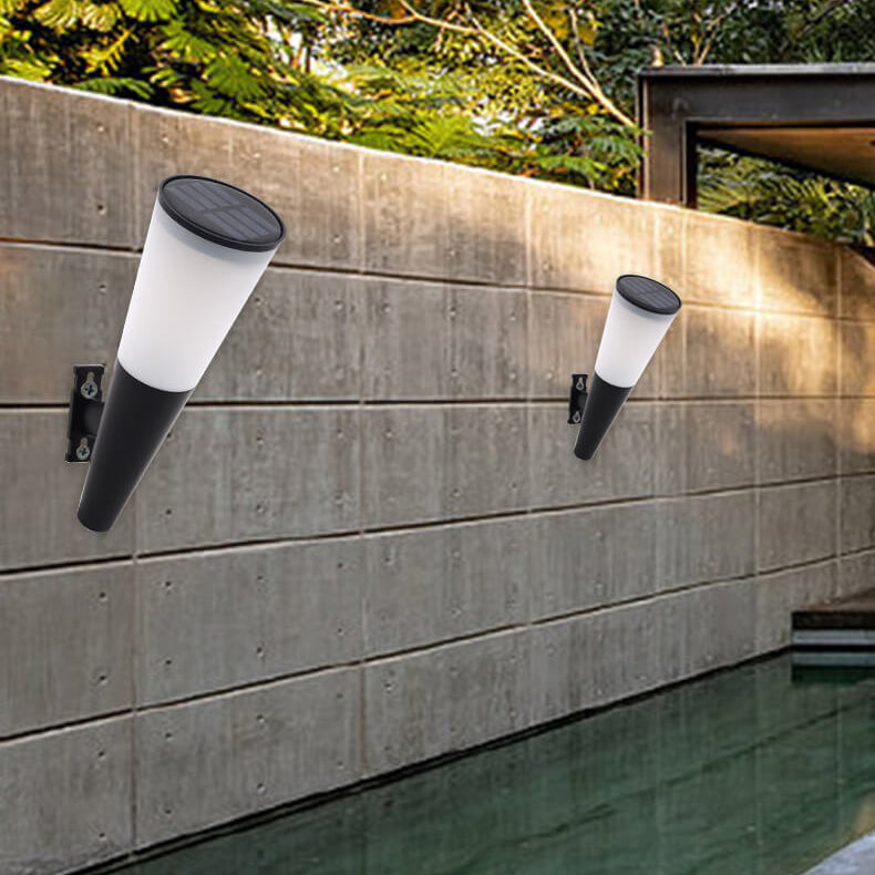 Avelena | Truro Solar Wandlampe Anthrazit - Energiesparende Solar-Außenwandbeleuchtung