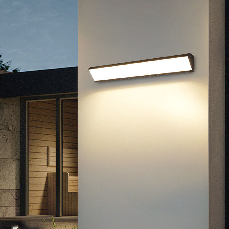Avelena | AquaBar Moderne LED Außenwandleuchte | Aluminium & Acryl | Langlebig & Wasserdicht | Warmweiß | Verschiedene Größen