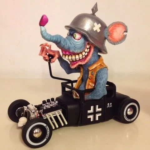 Avelena | Rat Fink Sammelmodell Spielzeug Halloween Dekoration
