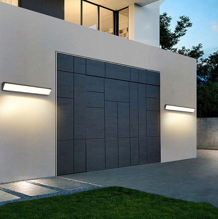 Avelena | AquaBar Moderne LED Außenwandleuchte | Aluminium & Acryl | Langlebig & Wasserdicht | Warmweiß | Verschiedene Größen
