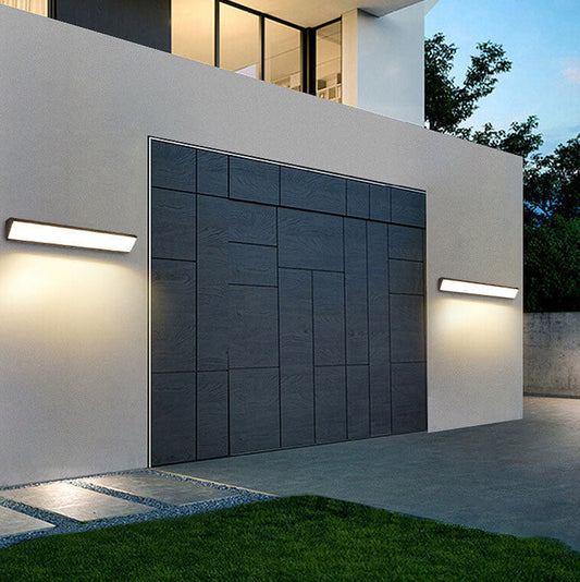 Avelena | AquaBar Moderne LED Außenwandleuchte | Aluminium & Acryl | Langlebig & Wasserdicht | Warmweiß | Verschiedene Größen