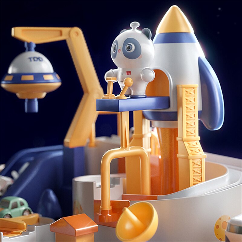 Avelena | Startrack Montessori Rennstrecke – Educational Car Spielset