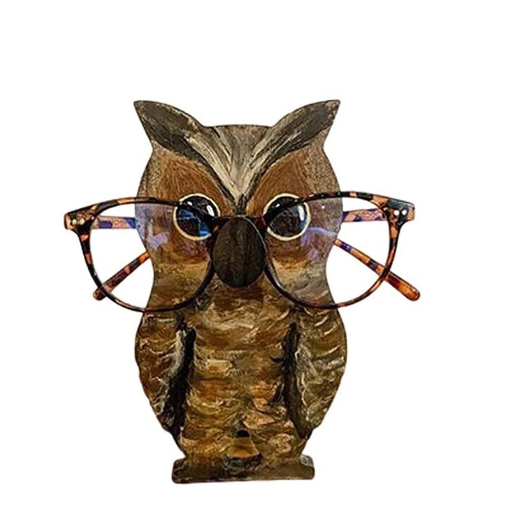 Avelena | 🦉Holzbrillenständer mit Tieren👓