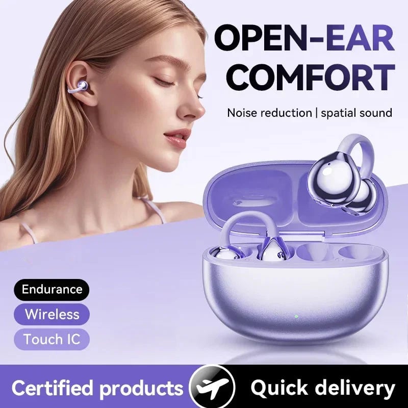 Avelena | AI Übersetzung Offene Ohr Clip Bluetooth Kopfhörer
