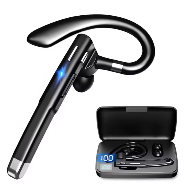 Avelena | Trucker Dual Mic Drahtloses Bluetooth 5.1 Noise Cancelling Headset/Ohrenhörer