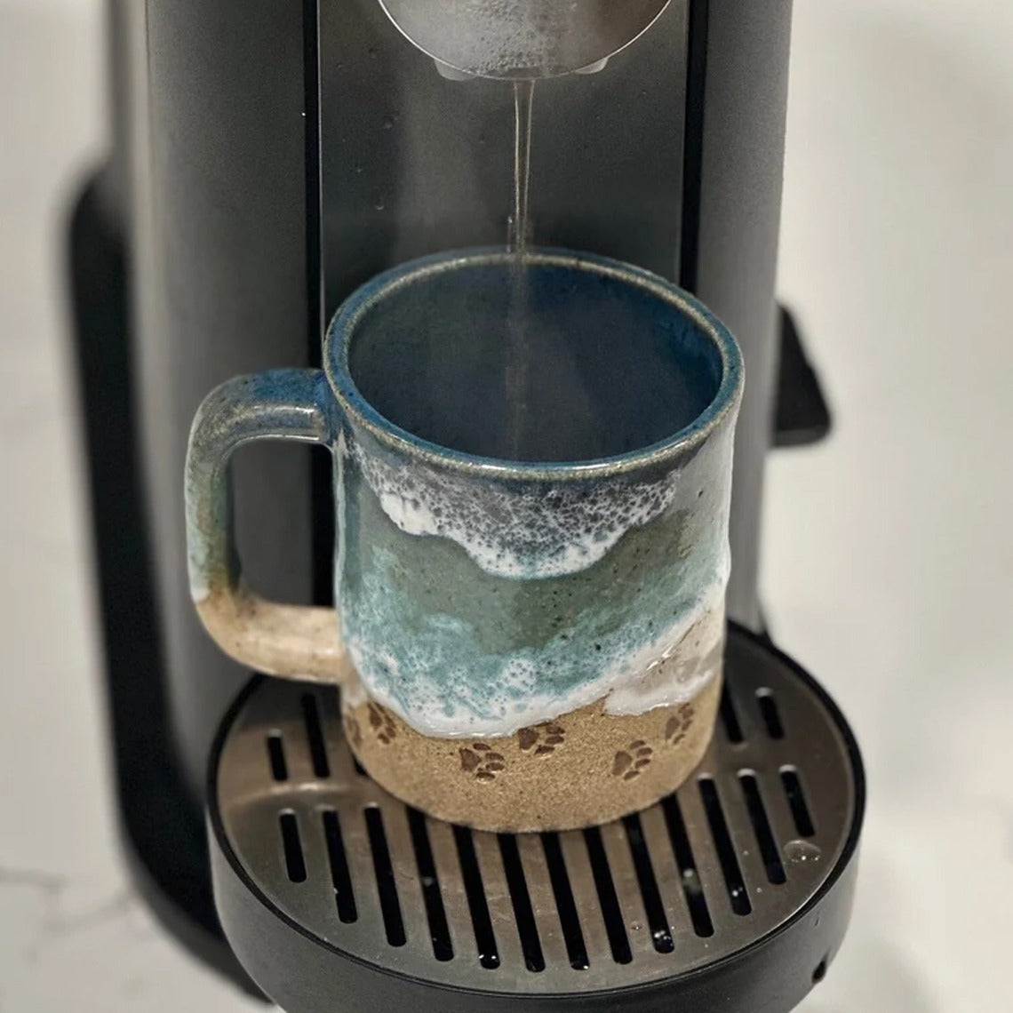 Avelena | Pfote drucken Ozean Shoreline Becher