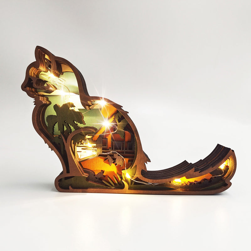 Avelena | 3D Kreative Holz Tier Schnitzerei Handwerk Geschenk