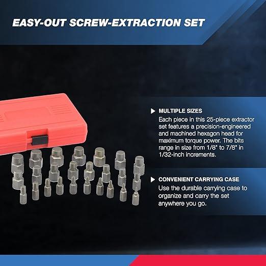 Avelena | 25-teiliges Schraubenausdreher-Set Multi