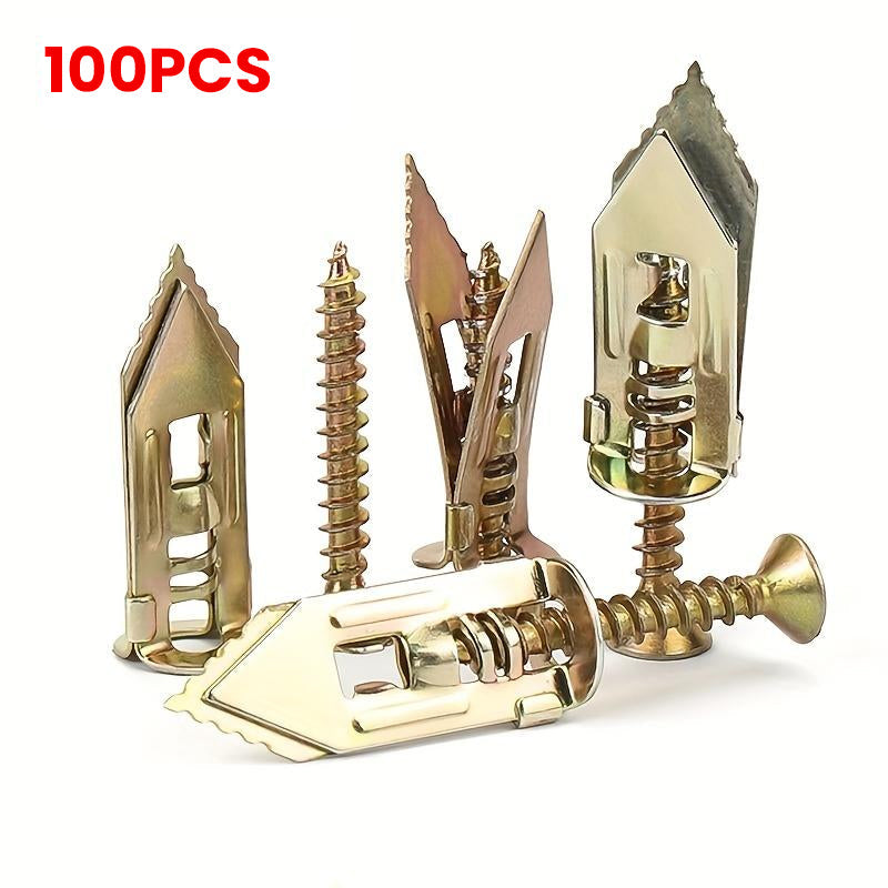 Avelena | Trockenbau-Erweiterungsanker + hochfeste Zinkscrews Kit (Packung mit 100)