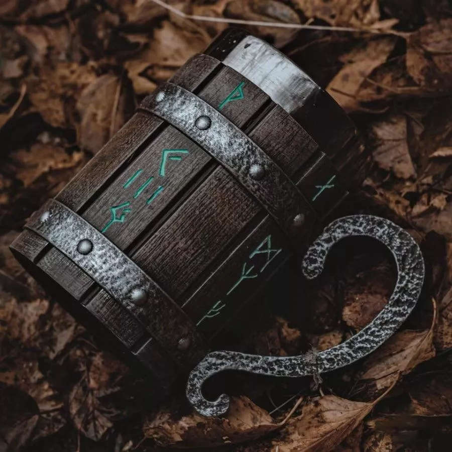 Avelena | Viking Fasskrug (Groß: 550ml)