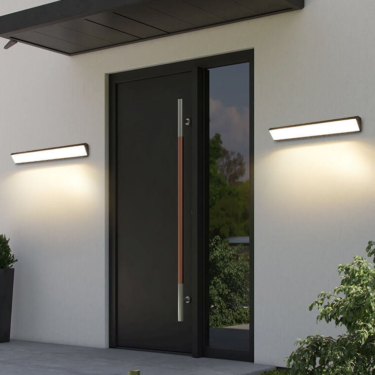 Avelena | AquaBar Moderne LED Außenwandleuchte | Aluminium & Acryl | Langlebig & Wasserdicht | Warmweiß | Verschiedene Größen