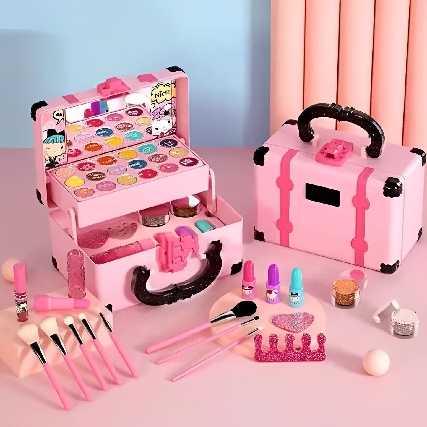 Avelena | Waschbares Make-up-Schönheitsset für Kinder