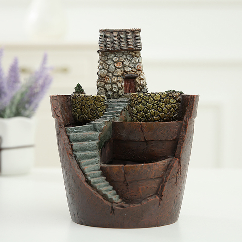 Avelena | Sukkulent Dekorationsblumentopf für Mini-Garten – Bonsai Pflanztopf für Mikrolandschaft und Garten