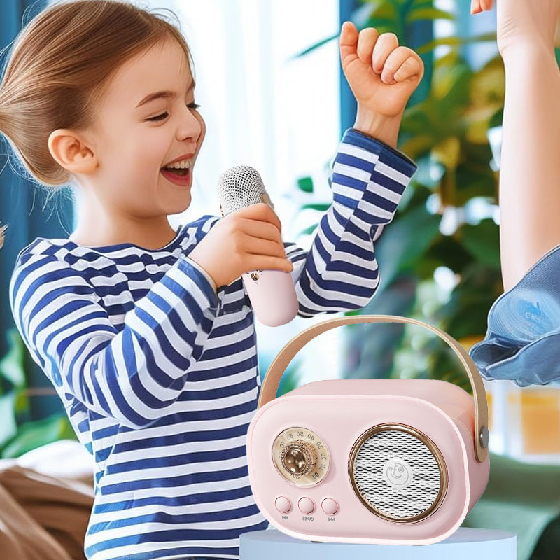 Avelena | Tragbarer Bluetooth-Lautsprecher mit kabellosem Mikrofon